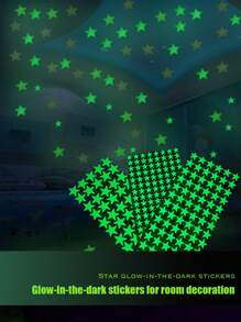 10/122/212pcs Glow In The Dark Star Wall Decals - Removable Night Light Stickers For Kids Bedroom, Nursery, Dorm DIY, Switch Decor & Halloween/Christmas Galaxy Project (8 Sizes Self-Adhesive) Home Decor Halloween Decor Room Decor Wall Decor Wall Stickers Living Room Decor Halloween Decorations Halloween Decoration
