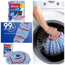HOME - MicroTwist™ MAX Microfiber Mop Refill, Removes 99% Of Bacteria With Just Water - đỏ và bl - Xem 1