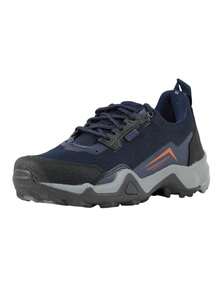 Deportivo Tenis Senderismo Impermeable Montaña Confort Comoda Hiking Kuali Shoes - Azul Marino - Ver 4