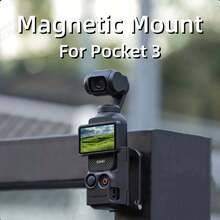 Sunnylife 磁性安装适配器框架适用于 DJI Osmo Pocket 3，磁性底座可调角度多功能桌面支架配件适用于 DJI Osmo Pocket 3 - 黑色 - 查看 7