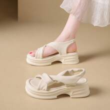 Women Platforms & Wedge Sandals - Black - View 5