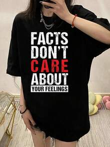 200g Pure Cotton T-Shirt 2025 Summer Ladies New Short Sleeve Pure Cotton Holiday Pattern Short Sleeve Round Neck Couple Wear Small Shirt Tops - 黑色 - 查看 2