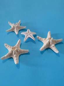 2 件/4 件干海星装饰，7-10 厘米白色巨型海星，适用于海滩婚礼中心装饰，散装海洋标本海星，海洋主题派对树脂海星用品，沿海家居装饰海星，水族馆装饰品和波西米亚风 DIY 工艺品，适用于航海主题派对的海星，摄影道具和贝壳壁挂 - 彩色 - 查看 10
