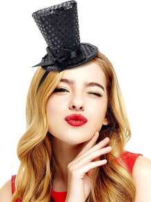 1 Stück Mini-Zylinder Haarband mit Pailletten, Teepartei Kopfputz, Fascinator, 1920er Jahre Gatsby Party Kostüm Accessoire für Frauen, Damen, Mädchen, Winzige Hüte, Mini Kappe, Derby Hut