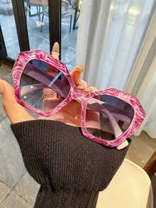 LiMiaoMiao 1 chiếc kính thời trang đa giác Unisex đa năng - Nhiều màu - Xem 19