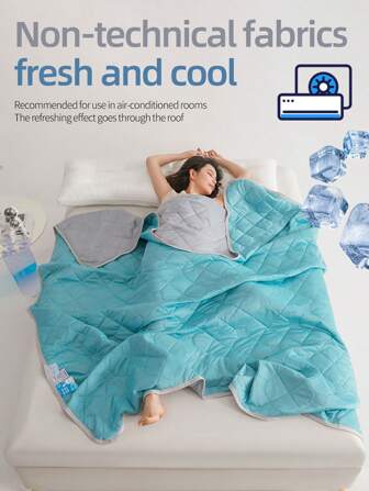 1 条温控冷却毯 --轻质夏季冷却毯，适合热睡者/与传统冷却毯相比，可降低 3-5°C 的温度。 --大号/小号/双人尺寸 --可机洗 --非常适合露营、空调房间和夜间出汗（5 种颜色可选）