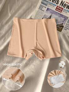 Women's Solid Color Waist Cinching Shaping Elastic Comfortable Boyshorts