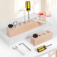 Kids Educational Nut & Bolt Matching Game Toy, Suitable For Boys/Girls Fine Motor Skills & Focus Training Playset - Multicolor - View 2