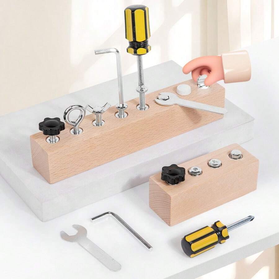 Kids Educational Nut & Bolt Matching Game Toy, Suitable For Boys/Girls Fine Motor Skills & Focus Training Playset