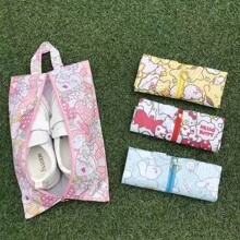 1pc Cartoon Dust-Proof Shoe Bag, Travel Shoe Storage Pouch, Multifunctional Organizer Bag For Shoes, Clothes, Etc.