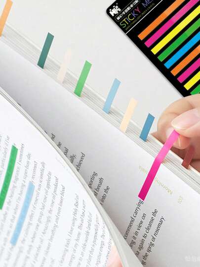 5 Sets Of 1500pcs Super Mini Semi-Transparent Index Stickers, 1 Set Of 300pcs Multi-Color Ultra-Thin Sticker Notes, Self-Adhesive Labels & Markers, For Students, Teachers, Office And Home, Back To School Supplies, Halloween And Christmas Gifts For Friends