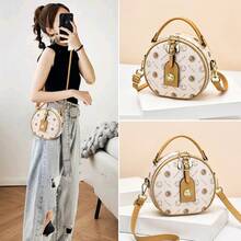 Women Crossbody - 咖啡花拼咖色 - 查看 4