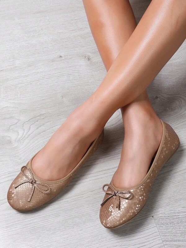 Ballerines, Nouvelle version polyvalente pour le printemps/été/automne, semelle douce basse, confortable, légère, talon bas, nœud papillon, ballerines de grand-mère, pour le travail/décontracté, marron