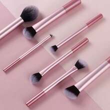 Kit 7 Professional Makeup Brushes 024-142 PINK - ROSA - View 3