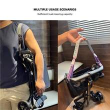 1個 150cm 波希米亞編織包款肩帶，雙扣可調節斜背帶，耐用替換肩帶，球鏈肩帶，編織包肩帶，多功能可替換包款延長帶配件，車用肩帶，水壺帶，送給朋友的完美禮物 - 彩色 - 查看 5