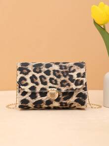 Vintage Fashion Personal Animal Pattern Chain Mini Square Bag, Daily Shopping - Multicolor - View 5