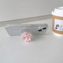 3D 花卉手机支架，可爱小巧的桌面支架，兼容智能手机，兼容 、Android 手机，生日、家人、朋友的礼物，推拉式手机支架，手机配件