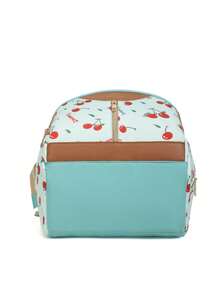 1pc Fashionable Mummy Backpack, Large Capacity Diaper Bag, Portable Maternity & Baby Bag, Can Be Hung On Stroller - Green - View 7