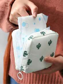 Sanitary Pad Storage Bag/Box, Large Capacity Sanitary Pad Storage Bag For Students, Mini Sanitary Pad Storage Pouch, Women Menstrual Products - Multicolor - View 3