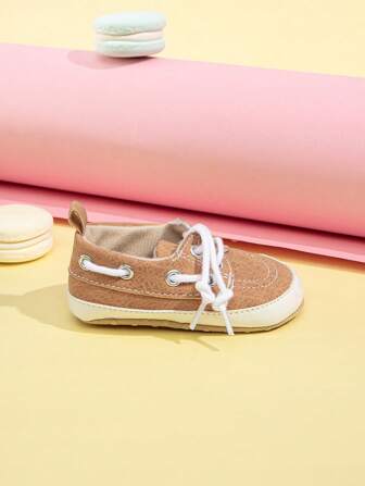 Bekväma vardagsskor för pojkar, vår-/höstsneakers med snörning för spädbarn