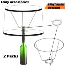 2Pcs Lamp Shade Reducer Rings, Lampshade Rings Converter, Lamp Accessories, Light Shade Replacement Washer Adapter, E27 To E14(2 Packs) - A - View 6