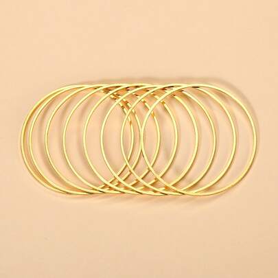 20 Stücke 60mm & 80mm dicke geschlossene Messing Creolen