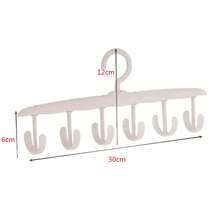 12-Hook Plastic Hanger Set: Space-SavingOrganizer For Bras, Tank Tops, And More In YourCloset - Multicolor - View 7