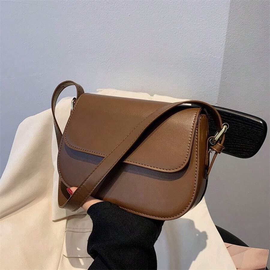 Fashionable Waterproof Shoulder Bag For Women - Brown - View 1