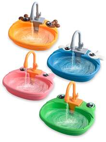 Electric Water Circulation Parrot Bird Bath Tub With Water Dispenser, Plastic With Faucet, Pet Bathing Basin (Batteries Not Included, Some Accessories Random) - Multicolor - View 5