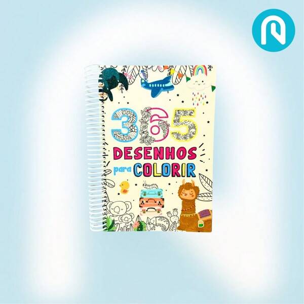 365 Desenhos para Colorir Branco / Edição Premium / Espiral