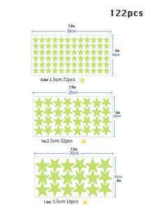 10/122/212pcs Glow In The Dark Star Wall Decals - Removable Night Light Stickers For Kids Bedroom, Nursery, Dorm DIY, Switch Decor & Halloween/Christmas Galaxy Project (8 Sizes Self-Adhesive) Home Decor Halloween Decor Room Decor Wall Decor Wall Stickers Living Room Decor Halloween Decorations Halloween Decoration