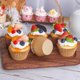 Realistic Paper Cupcake Decorations - Perfect For Parties, Holiday Table Settings And Celebrations, Reusable And Easy To Clean