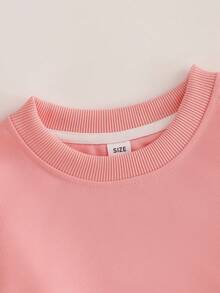 Felpa girocollo casual con stampa a lettere per ragazza pre-adolescente, adatta per la scuola, le vacanze e il ritorno a scuola, autunno, laurea, insegnante donna, adatta per uso quotidiano - Rosa - Visualizzare 4