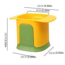 1 件装土豆和炸薯条切割机一步式炸薯条蔬菜水果切片机厨房小工具 - 白色 - 查看 2