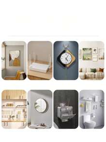 无缝挂钩 孔 螺丝 装饰画 相框 免钻孔 挂画 照片墙 无缝钉子挂钩 - 彩色 - 查看 5