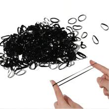 1pc/Pack, Approximately 100pcs Transparent Disposable Elastic Hair Bands, Highly Resilient , Won't Damage Hair Ties. Suitable For Ponytails And High Buns, 1 Set Solid Color Plastic Hair Accessories,For School Supplies,Back To School