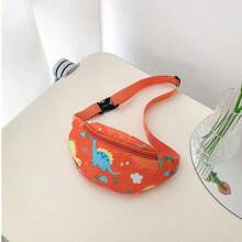 Bolso de cintura/bandolera/pecho con estampado de dibujos animados lindos para niños, de uso informal