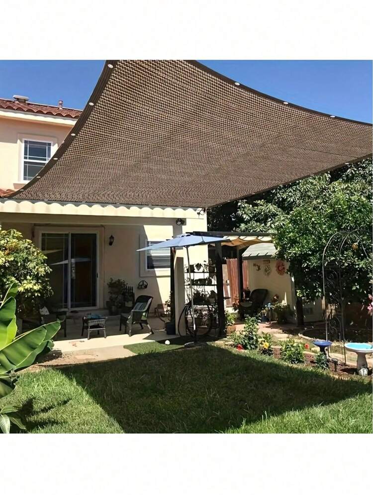 Outdoor Sun Shade Net - Brown, UV Protection, Canopy For Travel, Picnics, And Pools - Multiple Sizes Available - Multicolor - View 20