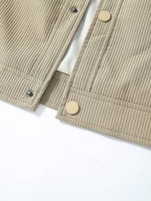 Men's Jacket Coat, Casual Fashion Versatile Jacket With Multiple Pockets, Khaki Jacket, Autumn/Winter New Arrival - Khaki - View 4