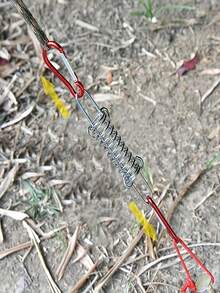 2-5pcs/Set Camping Tent Spring Clips Kit, Tent Porch Swing Spring Clips, Heavy Duty Frame Accessories Sunshade Tensioner, For Fixing Waterproof Tent Canopy - Multicolor - View 4