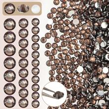 0.2厘米/0.3厘米/0.4厘米/0.5厘米平底水晶钻，树脂钻，DIY工艺品，杯子、玩具、鞋子、衣服装饰 - A05深咖 - 查看 7