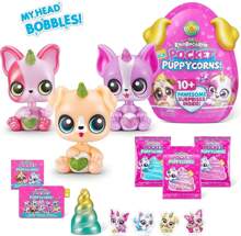 ZURU Rainbocorns Pocket Puppycorn 3 Packs Toy Puppy Dog Mini Unboxing Girls Gifting Idea, Toys For Girls, Kid's Birthday Gift(Random Style)