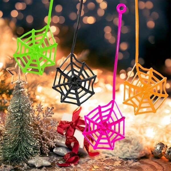 Pacote com 5/10/20 Mãos Grudadas de Halloween, Brinquedo Aranhas Teia de Aranha Elástica de 7 Polegadas, Suprimentos de Brindes de Látex com Cores Aleatórias, Brinquedos de Dedos Grudados para Lembranças de Festa de Halloween, Recheio de Sacolas, Prêmios, Presentes de Aniversário para Adolescentes e Adultos
