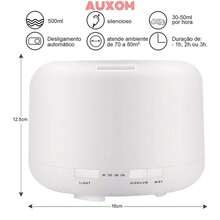 500ML Humidifier Diffuser Aromatizer 7 Color LED Light With Remote Control - Trắng - Xem 4