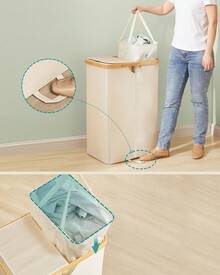 SONGMICS Laundry Baskets - White - View 5