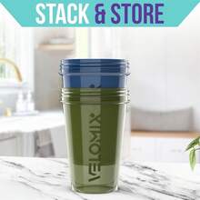 2-Pack 20oz Protein Shaker Bottles With 2 Stainless Steel Whisk Balls - Leakproof Gym/Workout/Travel Shaker Cups For Protein Powder, Meal Replacement & Smoothies (Green & Black) - Green / Blue - View 6