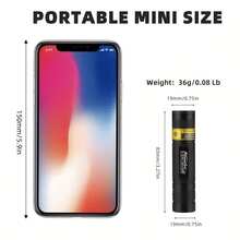Alonefire Senter LED UV Mini 365nm Kecerahan Tinggi Lampu Hitam Isi Ulang USB Genggam Saku Lampu Inspeksi Ultraviolet Kecil Penanda Tinta Tak Terlihat Lampu Kuku Lampu Pengeringan Noda Hewan Peliharaan Penanda Kebocoran Mineral Koin Kalajengking Lampu Deteksi Fluoresensi SV108 - Hitam - View 9