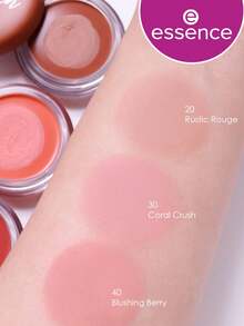 Essence Soft Touch Mousse Blush 20 Rustic Rouge，轻盈慕斯质地，柔滑细腻，自然光泽提升，持久显色，哑光丝绒妆效，日常办公妆容，5克/0.17盎司。 - 20 Rustic Rouge - 查看 8