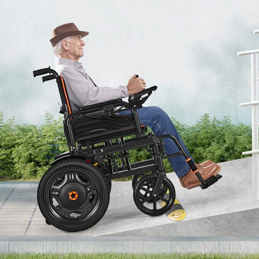 Electric Wheelchair For Adults, 265lbs Capacity, Foldable & Lightweight Motorized Wheelchair, 13-Mile Long Travel Range, All-Terrain Powered Chair, Portable For Seniors & Disabled - US B Type Plug(110-127V) - View 1
