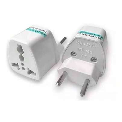 kit 2 unidade Adaptador Tomada Universal Padrão Europeu Uk Para Brasil